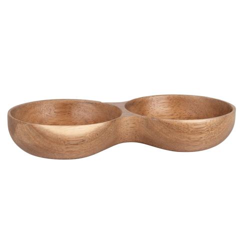 Double Coupelle En Acacia