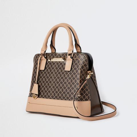 Beige Classic Monogram Bag