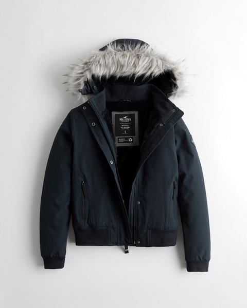 hollister fur lined jacket