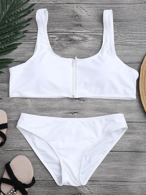 Bikini Set Scoop Anteriore Zip