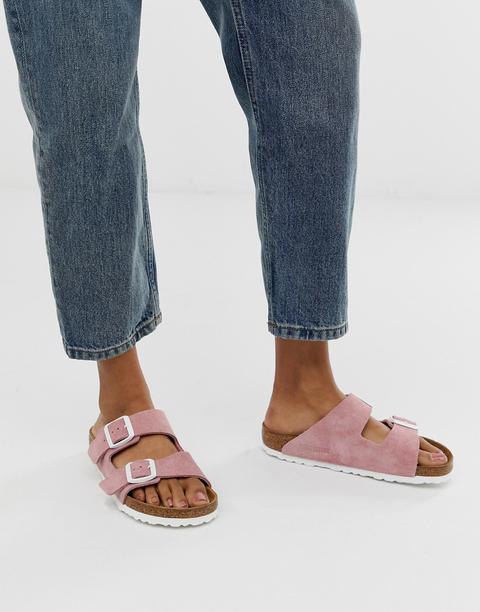 Birkenstock Arizona In Rose Suede