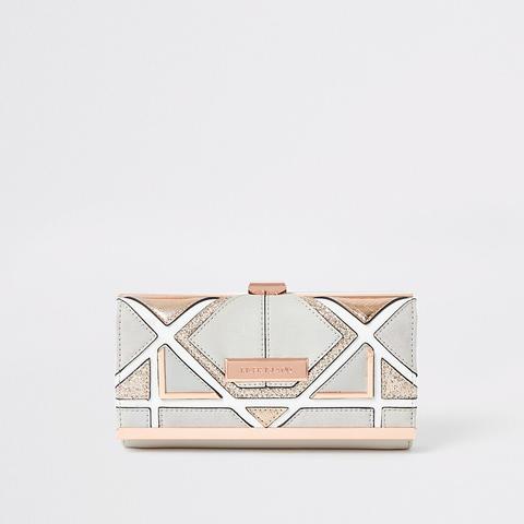 river island grey purse