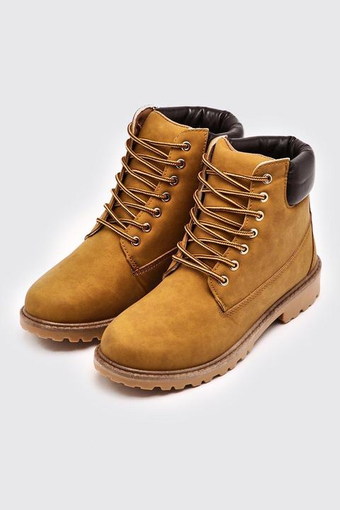 Mens Brown Worker Boots, Brown