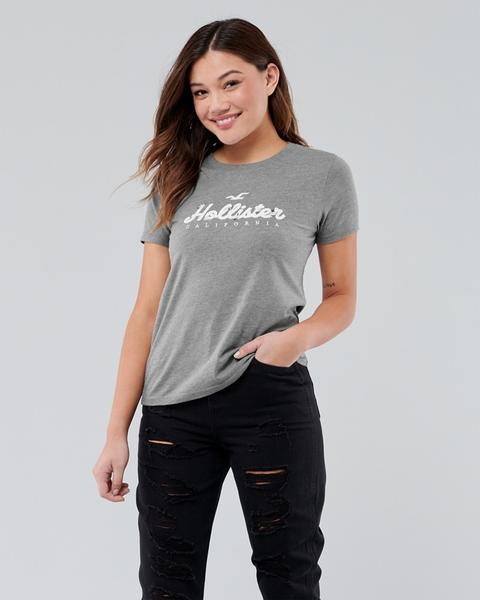 Floral Applique Logo Graphic Tee from 