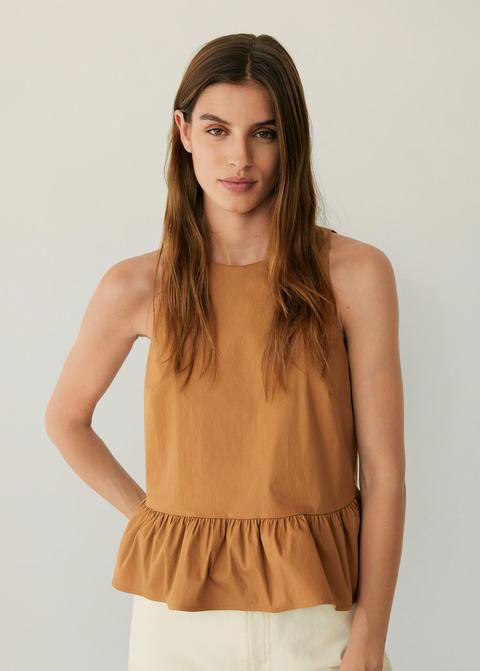 Blusa Popelín Volante