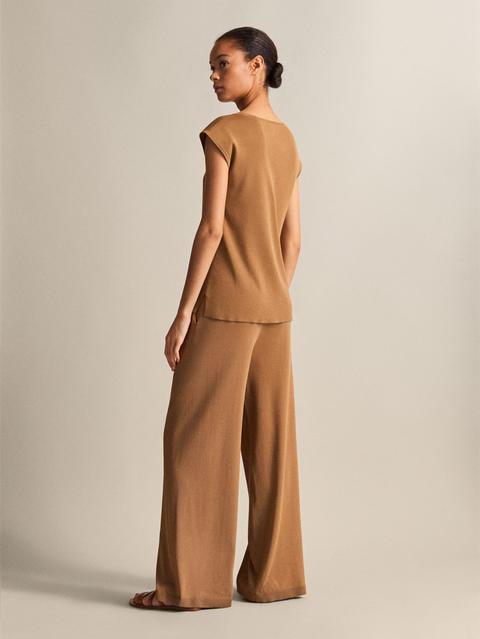 Pantalón Punto Straight Fit de Massimo Dutti en 21 Buttons