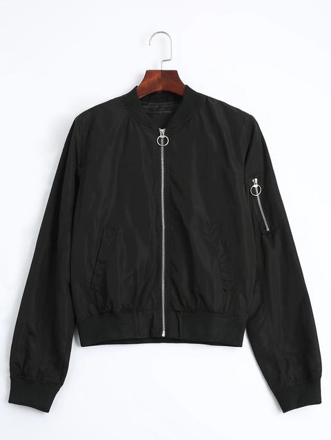 Zip Up Fall Bomber Jacket