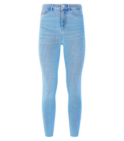 Bright Blue High Waist Super Skinny Hallie Jeans New Look