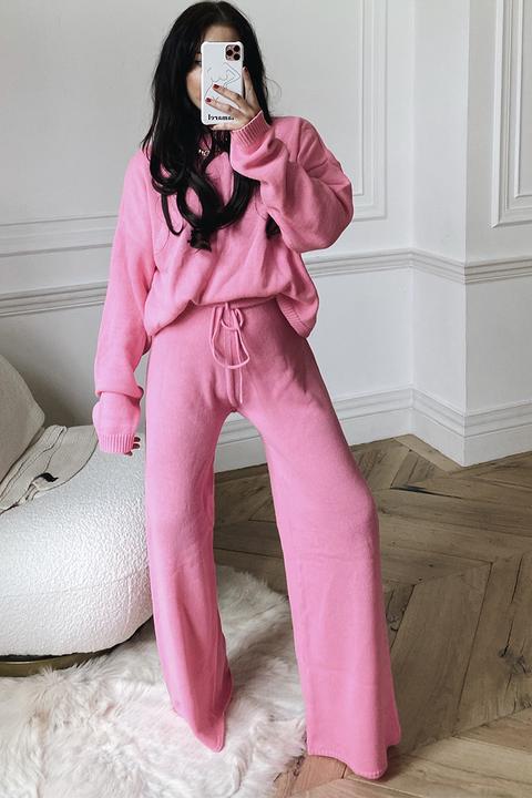 Pink Trousers Lorna Luxe Pink lullaby Co Ord Trouser from In The