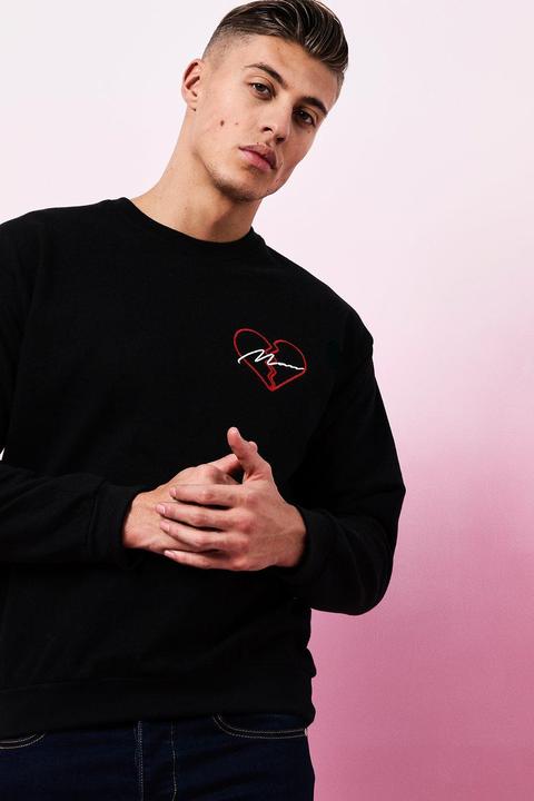 Valentines Man 'broken Heart' Sweater