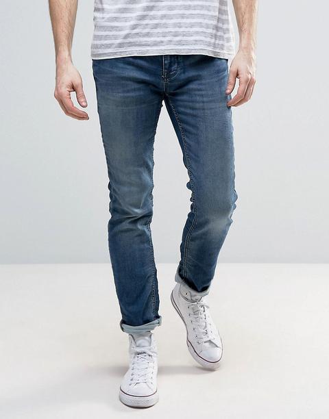 Selected - Jeans Slim Blu Medio - Blu