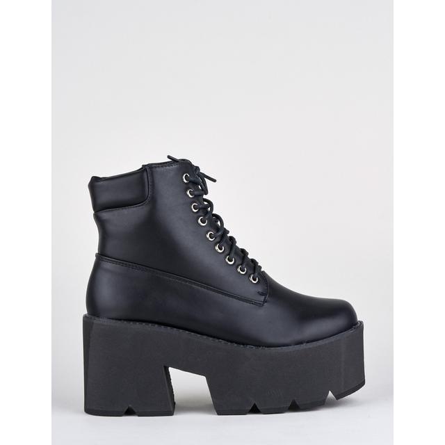 lamoda black platform chunky boots