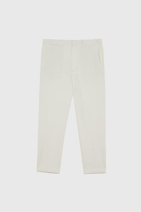 Twill Textured Trousers