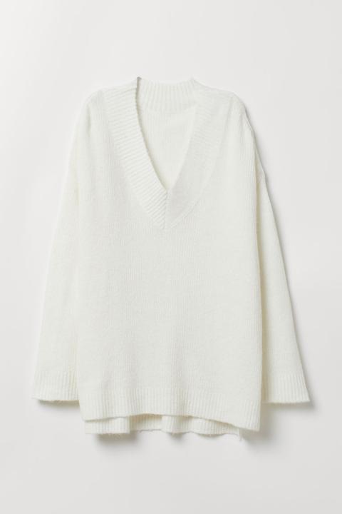 Oversized Jumper - White