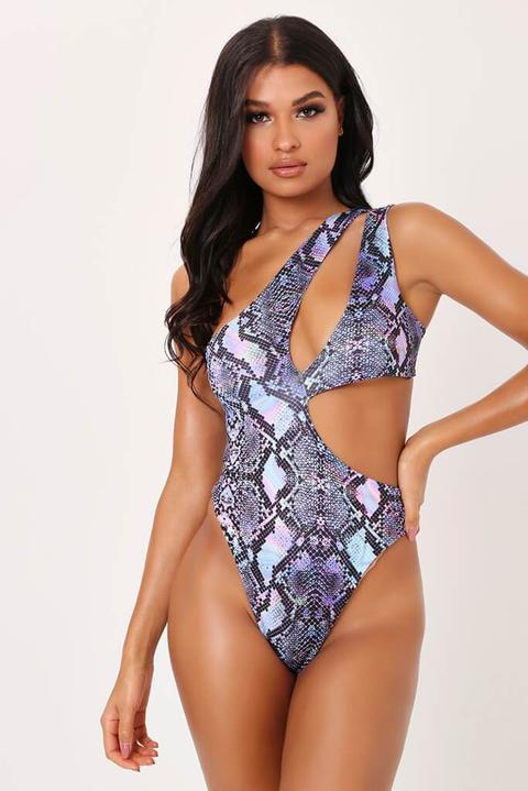 snake print swimsuit