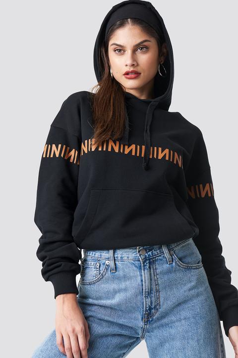 N Branded Hoodie Schwarz