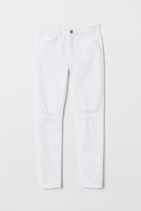 Pantalon En Twill - Blanc