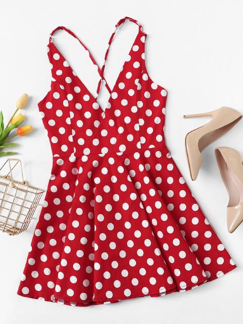 Vestito Con Croce E Pois