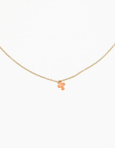 Collar Trébol Naranja