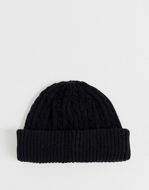 Asos Design Mini Fisherman Beanie In 