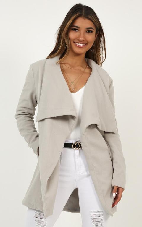 In An Instant Coat In Grey