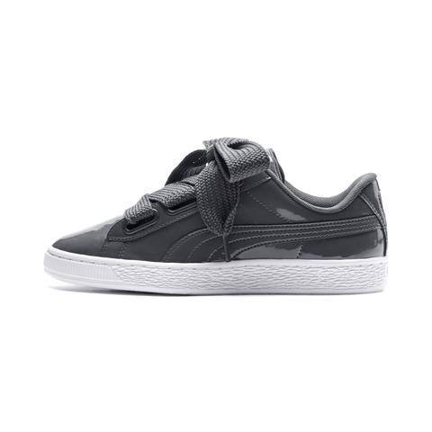 Basket Heart Patent Women's Trainers, Gris, Talla 35.5 | Puma Mujeres