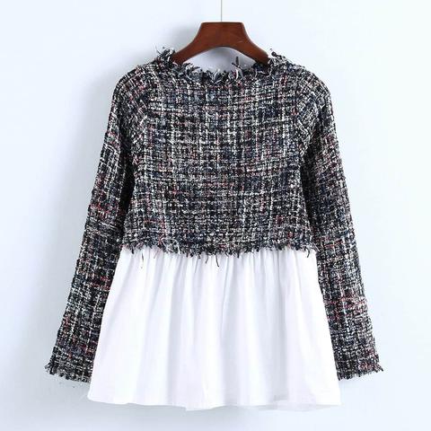 Blusa Tweed 2 En 1