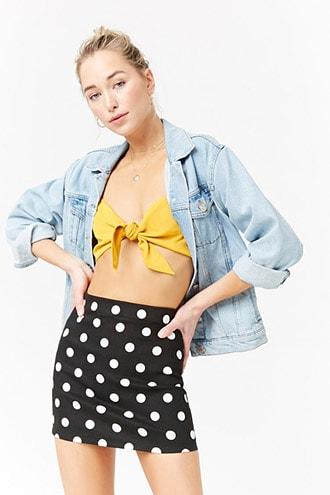 Polka dot hotsell skirt forever 21