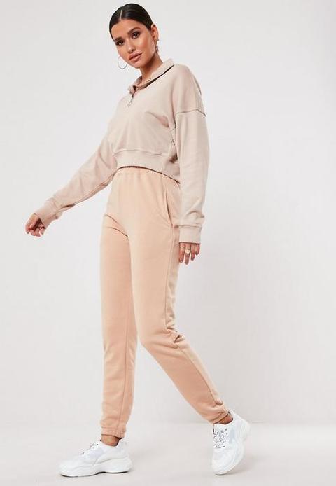 Tall Beige Basic Joggers, Beige