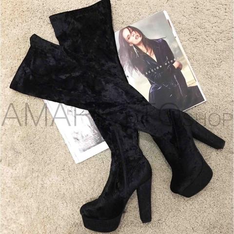 Botas Velvet Black