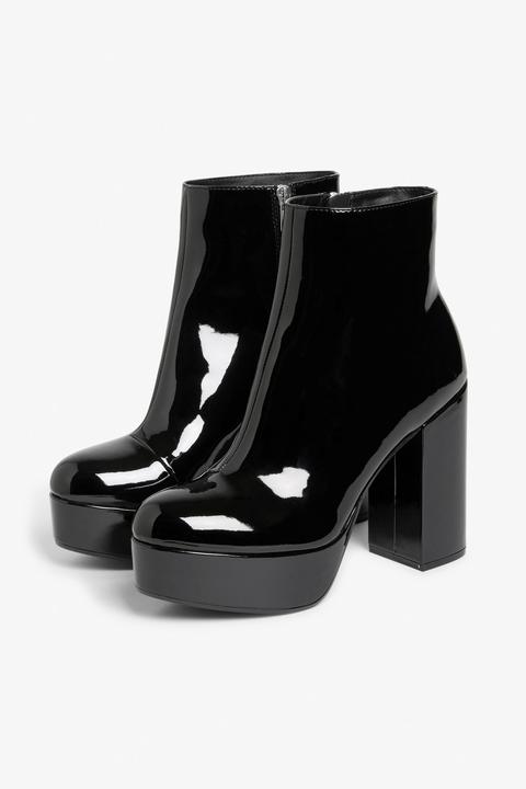 Patent Platform Boots from Monki on 21 
