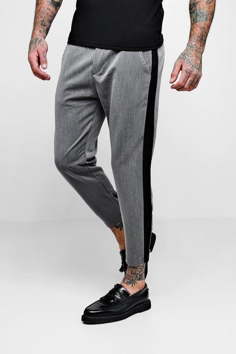 Stripe Woven Tapered Trouser