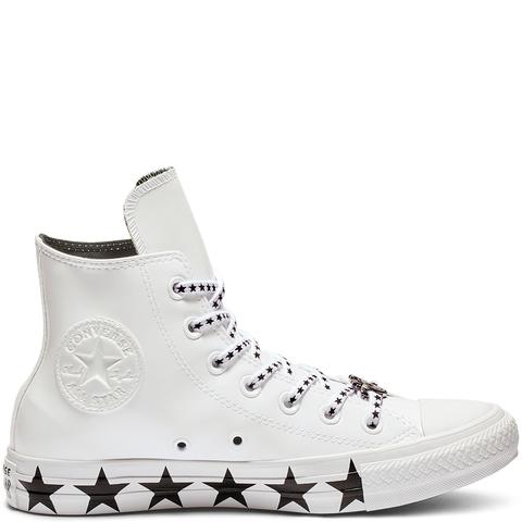 converse x miley cyrus chuck taylor all star high top faux patent