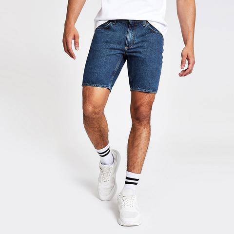 Blue Dylan Slim Fit Denim Shorts