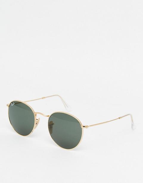 Ray-ban Round Sunglasses 0rb3447 - Gold