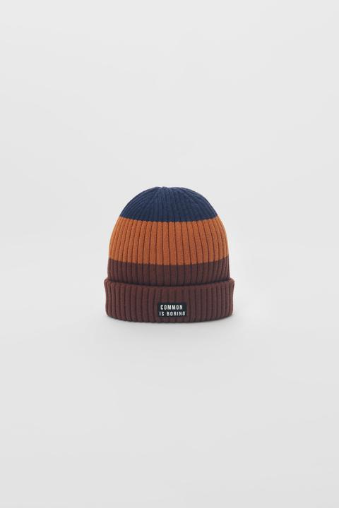 Gorro Punto Color Block