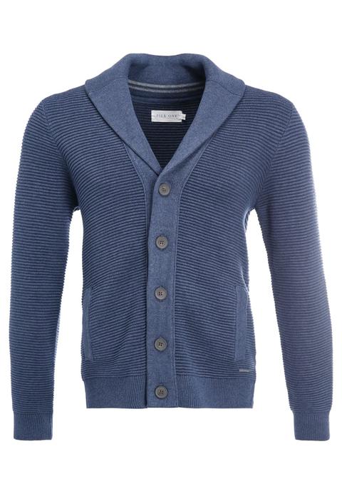 Pier One Basic Chaqueta De Punto Dark Blue