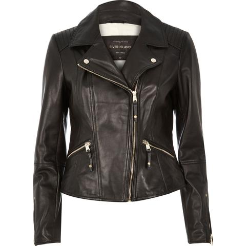 Black Leather Biker Jacket