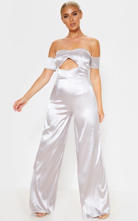 bardot cut out jumpsuit