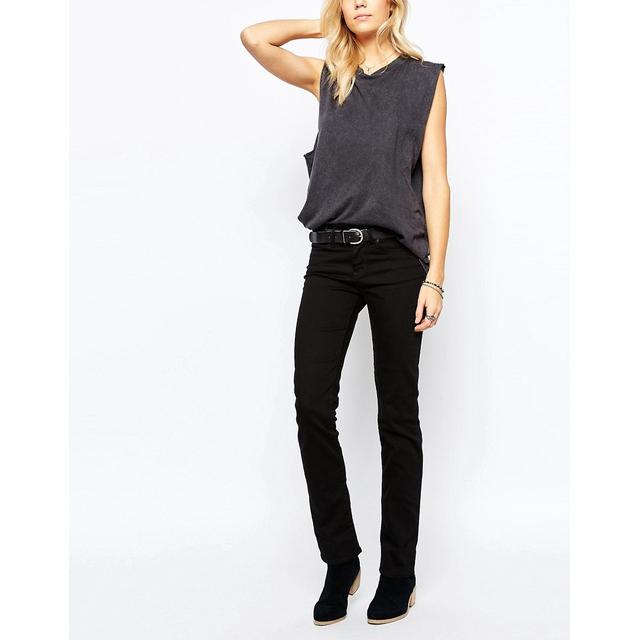 levi's mid rise straight leg jeans