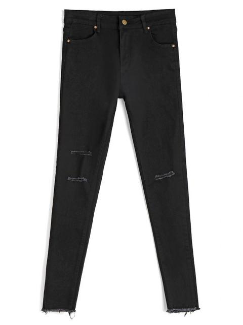 Skinny Ninth Destroyed Pencil Jeans