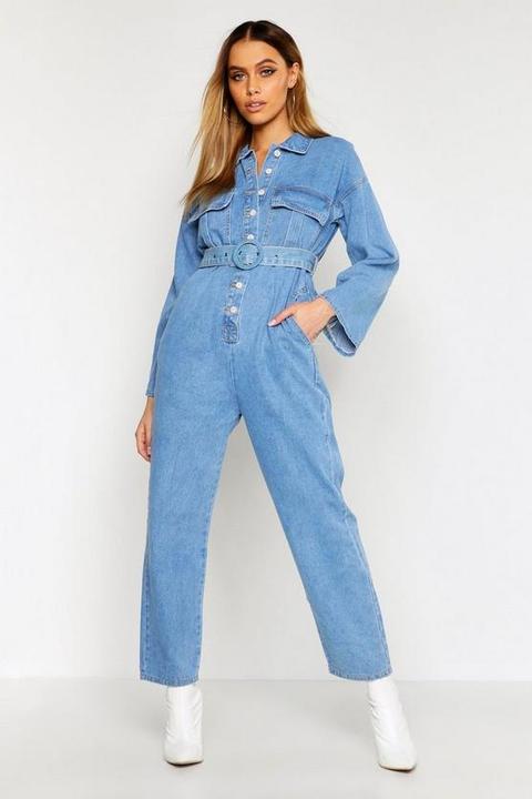 Belted Utility Pocket Boilersuit