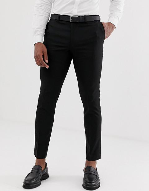 Burton Menswear Skinny Suit Trousers In Black