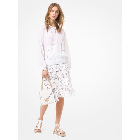 Mkcortavientos De Nailon Efecto Papel - Blanco(blanco) - Michael Kors