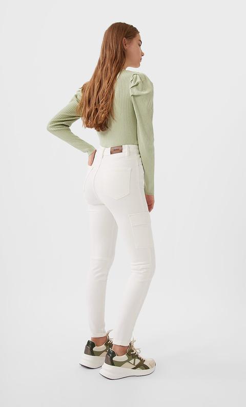 Pantalón Skinny Cargo Bolsillos