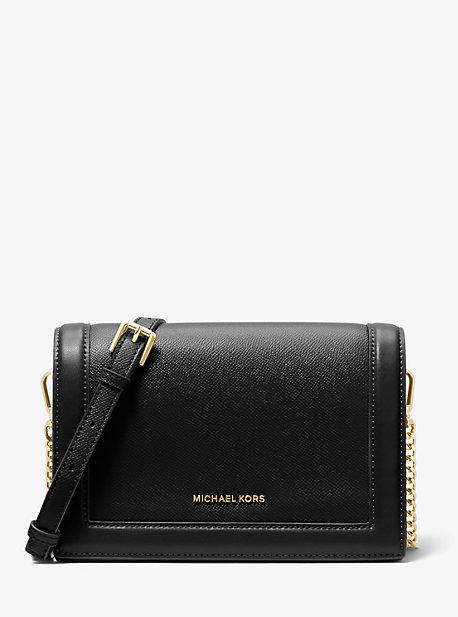 Borsa A Tracolla Jet Set Media A Righe Con Logo