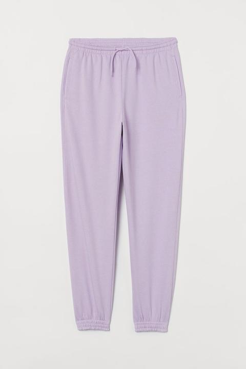 Pantalon Jogger Taille Haute - Violet