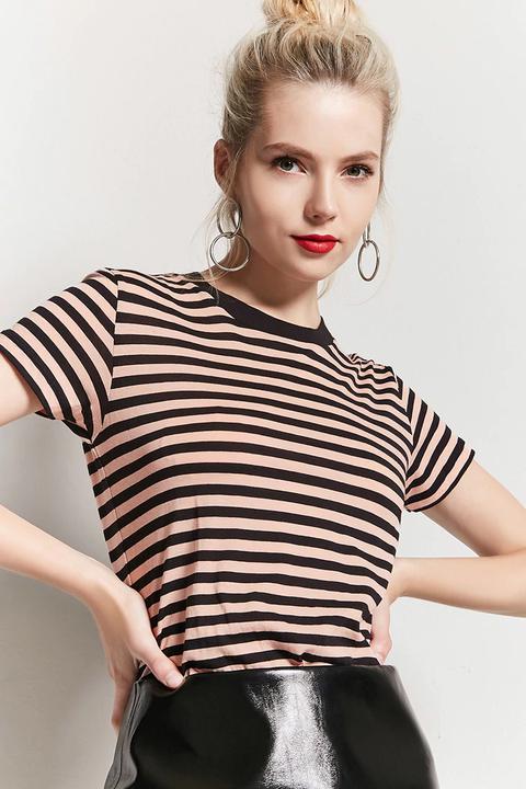 Striped Round Neck Tee