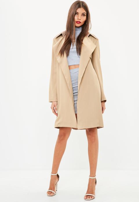 Nude clearance trench coat