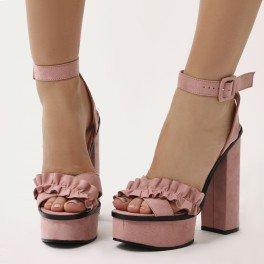 high heels blush pink